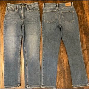 Calvin Klein High Wasted Jeans Repreve Line 2 Pairs